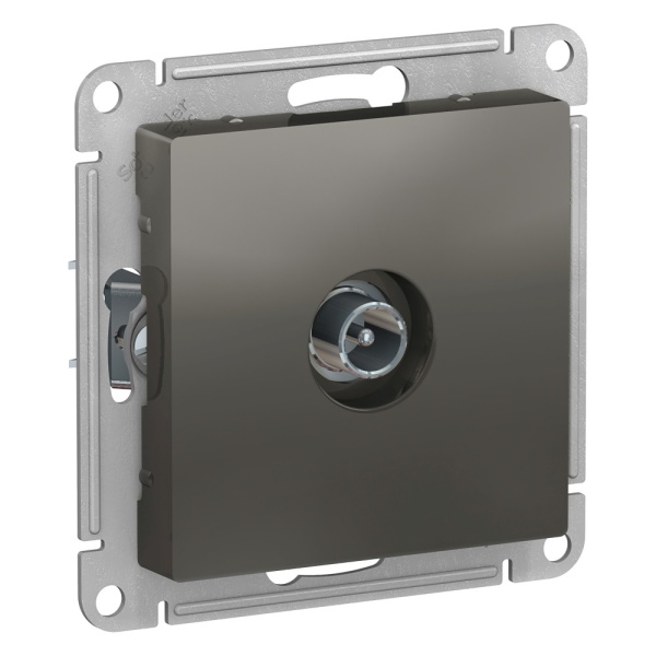 ATLASDESIGN TV РОЗЕТКА оконечная 1дБ, механизм, СТАЛЬ