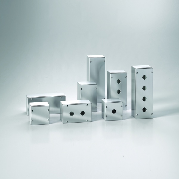 Пост кнопочный 160х100x90мм (ВхШхГ) 2 отв. ⌀22,5мм, нерж.cталь, IP66