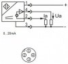 LANBAO LE80XZSN50LIUM-E2 индуктивный датчик 40x80x104мм 0-10В Sn=50мм разъем M12