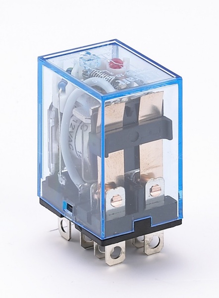 Промежуточное реле 2 конт. с инд. LED 10А 24В AC ПР-