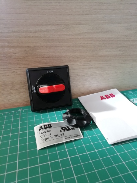 Рукоятка выносная OHBS2AJ селекторная для OT16...125F, черная IP65 блок. 3 замками без оси