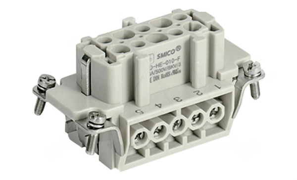 Вставка контактная, размер H10B, тип гнездо, 10P+PE, 16A, 500V, винтовой зажим