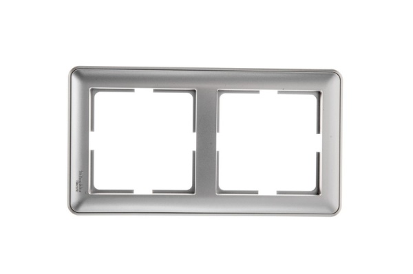 W59 2-постовая РАМКА, МАТОВЫЙ ХРОМ
