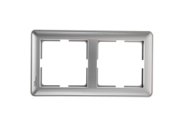 W59 2-постовая РАМКА, МАТОВЫЙ ХРОМ