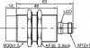 LANBAO LR30XBN15DNC-E2 Индуктивный датчик М30х75мм NPN NC Sn=15мм разъём м12