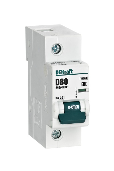 Авт. выкл. 1Р 80А х-ка D ВА-201 10кА