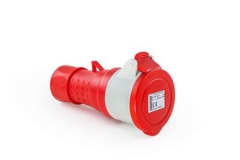 Корпус с гнездом 4*16 A (3P+E), стандарт CEE NORM, винтовое подключение (380-415В AC), IP44