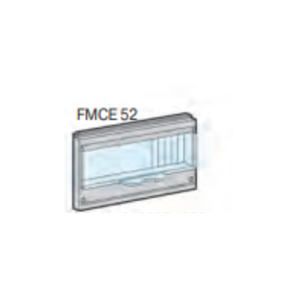 Лицевая панель EuroModul 52, FMCE52, с крышкой для секции с ДИН элементами ( ДИН-рейка в комплекте, макс. на 13 модулей ), 1 ряд FMCE 52 (2CMA191089R1000)