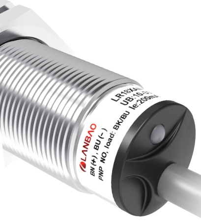 LANBAO LR18XBF08DLOY индуктивный датчик M18x51мм 2-х проводный DC NO Sn=8мм кабель 2м