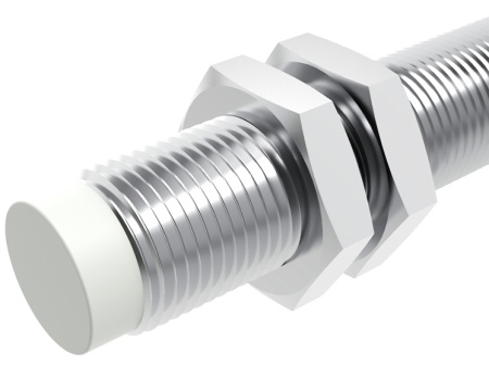LANBAO LR12XBN04DPCW Индуктивный датчик 4 мм, цилиндрический, незаподлицо, 10…30 DC, PNP, NC, никели