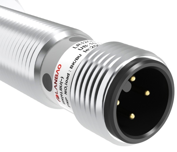 LANBAO LR12XBF02DNC-E2 индуктивный датчик M12x63мм NPN NC Sn=2мм разъем M12