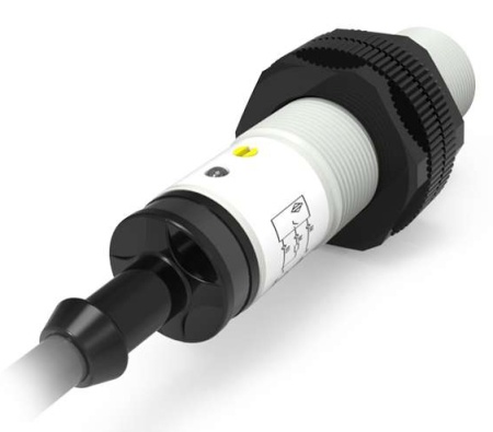 LANBAO CR18SCF05DPR Емкостной датчик 5 мм, 10…30 DC, PNP, NO+NC, заподлицо, PBT, кабель, M18, IP67