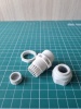 Ввод кабельный PG13 с гайкой с мембраной, диаметр кабеля 7_12mm, GW 750°C, UV-resistant, IP66, серый RAL7035