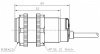 LANBAO CR30XSCF10SBCT1 емкостной датчик M30, Sn=10мм 2-х проводный NC кабель 2м