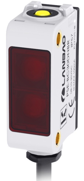 LANBAO PSE-TM10DPBR оптический датчик 32,5x20x12 PNP NO/NC Sn=10м (T-тип) кабель 2 м /приемник