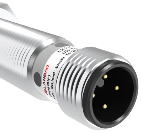 LANBAO LR12XBN04DPCW Индуктивный датчик 4 мм, цилиндрический, незаподлицо, 10…30 DC, PNP, NC, никели