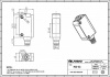 LANBAO PSE-TM20DNB-E3 оптический датчик 32,5x20x12мм NPN NO/NC Sn=20м (T-тип) разъем М8/приемник