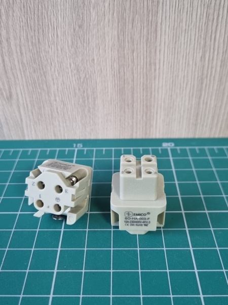 Вставка контактная, размер H3A, тип гнездо, 3P+PE, 10A, 230/400V, винтовой зажим