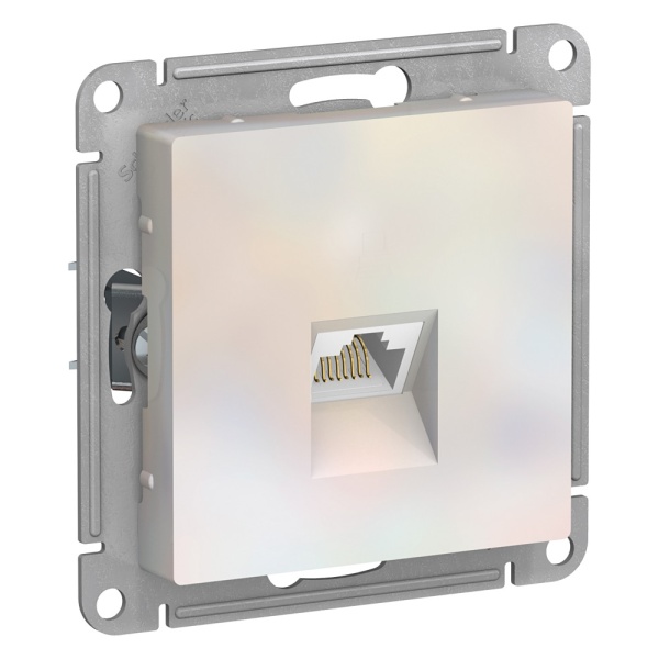 ATLASDESIGN РОЗЕТКА компьютерная RJ45 кат. 5e, механизм, ЖЕМЧУГ