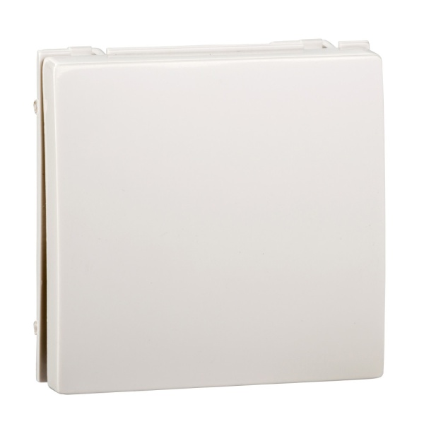 W45 Переключатель модульный 1-клавишный, 2 модуля (45х45 мм) БЕЛЫЙ RAL9010