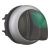Переключатель I-0-II (60o, возвр.) с зел. рукояткой с подсв. Titan M22-WLK3-G, IP67