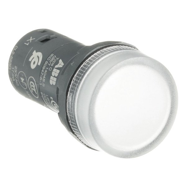 Светосигнальная арматура CL2-523C, белая, 230VAC, IP66, 22mm (1SFA619403R5238)