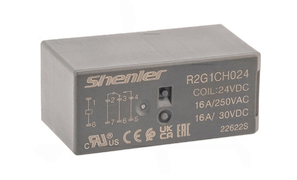 Реле R2G1CH024, 1CO, 16A(250VAC/30VDC), 24VDC, растр. 5mm