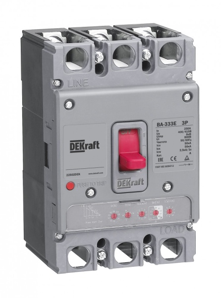 Силовой авт. выключатель с электрон. расц. 3P 160А 50кА ВА-333E