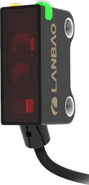 LANBAO PST-DC25DPCR Рефлекторный датчик 25 см (ненастраиваемое), красный светодиод, PNP, NC, 10…30 D