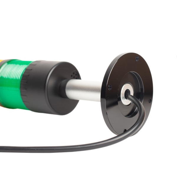 RAVENTEK PVO2-3220F-RYG световая колонна ?64мм с зуммером 3 цвета RYG прямое основание IP65 220VAC