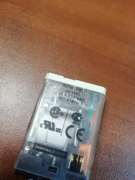 РЕЛЕ 1CO СВЕТОДИОД 24В ПОСТ ТОКА RPM12BD