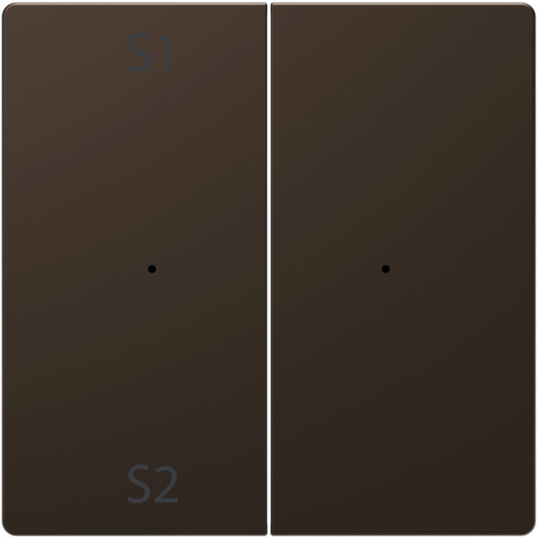 MERTEN D-Life PlusLink КЛАВИША 2-ная с S1/S2, пусто, МОККО, SD