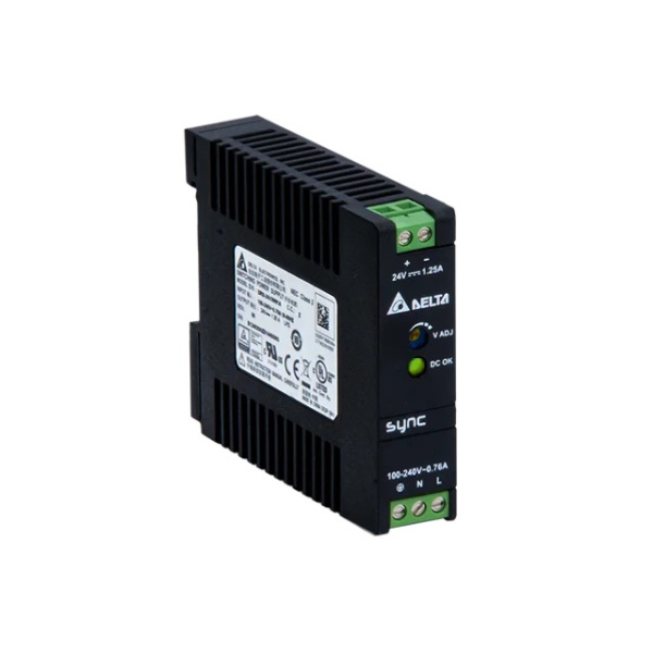 Блок питания импульсный Sync, 30W, 1.25А, 85_264VAC / 24VDC, DIN35, винт.клеммы, пл.корпус