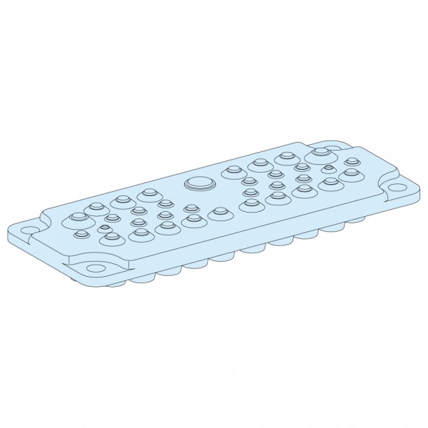 САЛЬНИК. ПАНЕЛЬ ПОД FL21 С ОТВЕРСТИЯМИ ДИАМЕТРОМ 16/30/47 ММ