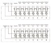 LANBAO DB120805-2-07P Распределительная коробка M12x1x5 пин/8 отверстий/7mPUR кабель /PNP выход