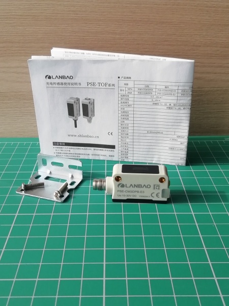 LANBAO PSE-CM3DPB-E3 оптический датчик 32,5x20x10,6мм PNP NO/NC Sn=3м (D-тип TOF) разъем M8
