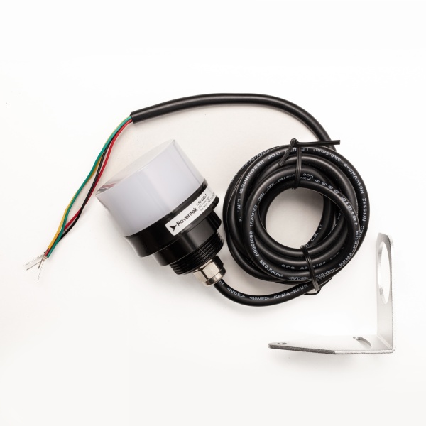 RAVENTEK K50-24B-7 светосигнальный маячок ?50 постоянное свечение без зуммера IP69K 7цвет. кабель 2м