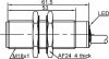 LANBAO LR18XCF05SBC индуктивный датчик М18х61,5мм 2-х проводной AC/DC NC Sn=5мм кабель 2м