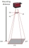 LANBAO PR12-BC15DNO оптический датчик M12 NPN NO Sn=150мм (D-тип) кабель 2м