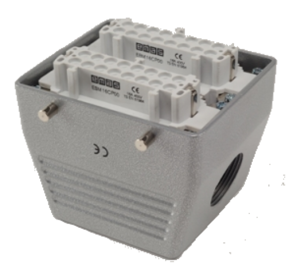 Розетка, боковой ввод, 32 полюса, 16А