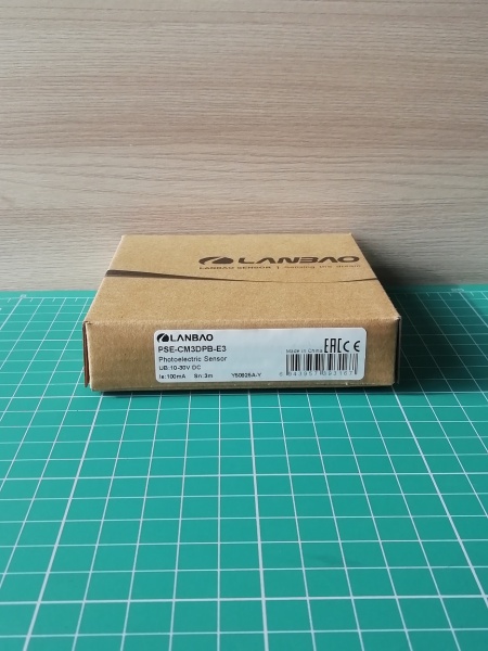 LANBAO PSE-CM3DPB-E3 оптический датчик 32,5x20x10,6мм PNP NO/NC Sn=3м (D-тип TOF) разъем M8