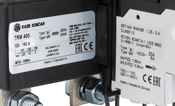 Реле тепловой перегрузки TRM 400-160A, It=110_160A, 1NO+1NC, CLASS 10A, с трансформаторами тока, отдельный монтаж