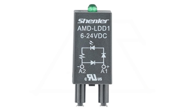 Модуль AMD-LDD1, зеленый LED+диод, 6_24VDC, поляризация +А1/-А2, черный, для SRU, SKF14, SKC, SKB, STB, SRC*-E, SRB, GZT, GZM, GZS, GZMB, ES32