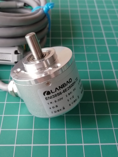 LANBAO ENI38S6-6E2500H-T2 энкодер ?38 сплошной вал 6мм 2500имп/об HTL/PUSH PULL 8-30DC кабель 2м