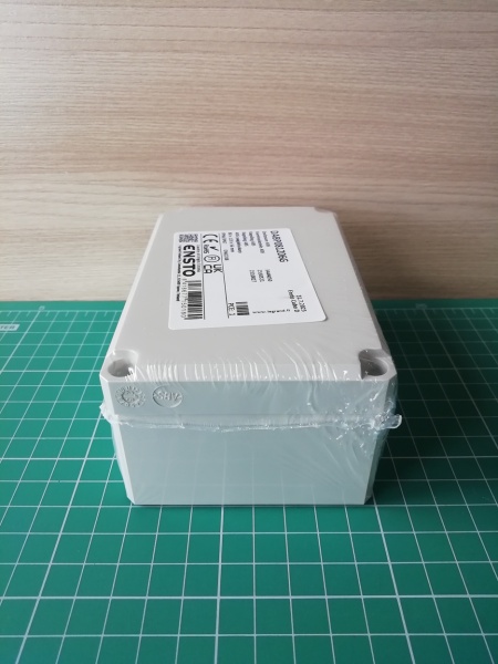 Cubo D 80 x 120 x 56 мм, глухая стенка, серая крышка, ABS, IP 66/67