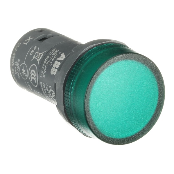 Светосигнальная арматура CL2-523G, зеленая, 230VAC, IP66, 22mm