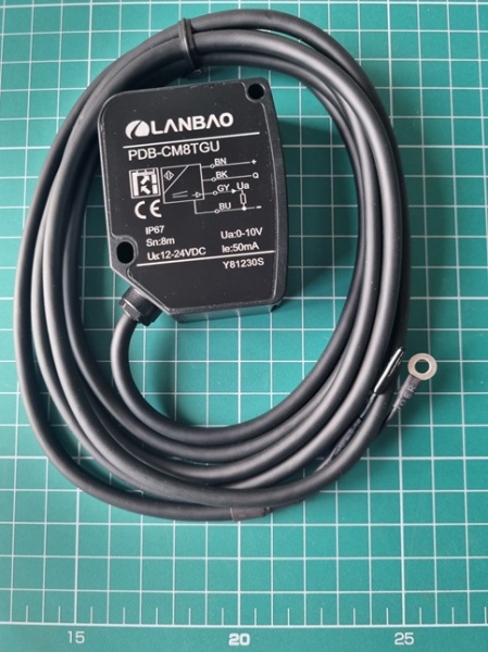 LANBAO PDB-CM8TGU оптический датчик расстояния 0...10V + PNP/NPN NO/NC Sn=8м кабель 2м