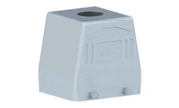 Корпус разъема, размер H32B, кабельный, верхний ввод M32, металл, IP65, RAL 7037