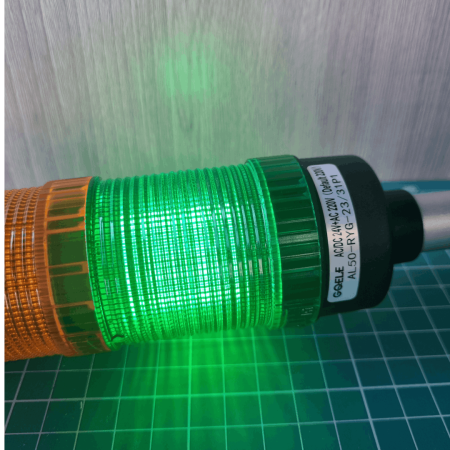Колонна светосигнальная AL50, d=50mm, LED Кр+Желт+Зел, 24VAC/DC+220VAC, пласт. стойка, IP52 (AL50-RYG-23/31P1)