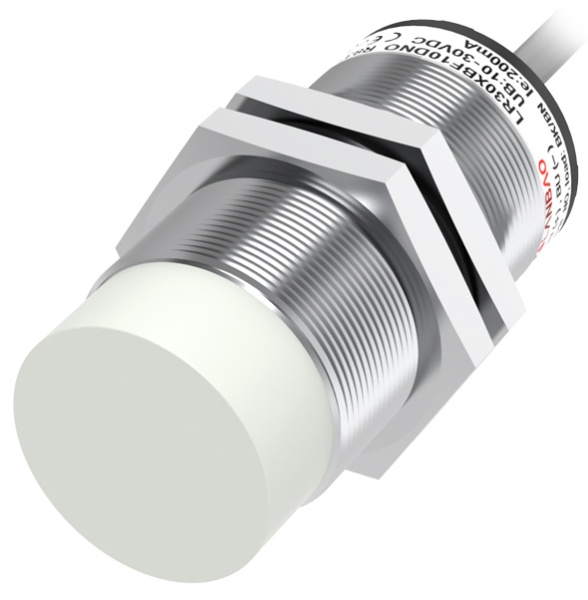 LANBAO LR30XBN22DNRY Индуктивный датчик 22 мм, цилиндрический, незаподлицо, 10…30 DC, NPN, NO+NC, ни